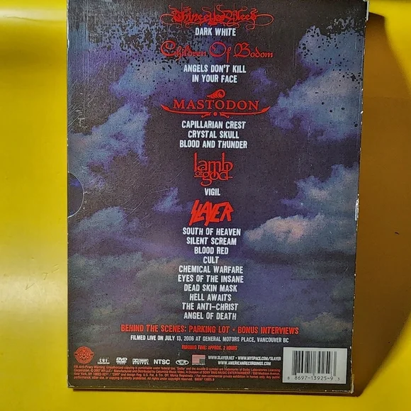 The Unholy Alliance - Chapter II (DVD, 2007)  Slayer Lamb of God Mastodon - Picture 2 of 3